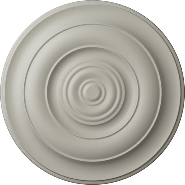 Ekena Millwork Niobe Ceiling Medallion (Fits Canopies up to 8 5/8"), Hand-Painted Pot of Cream, 18"OD x 1 1/2"P CM18NIPCF - main